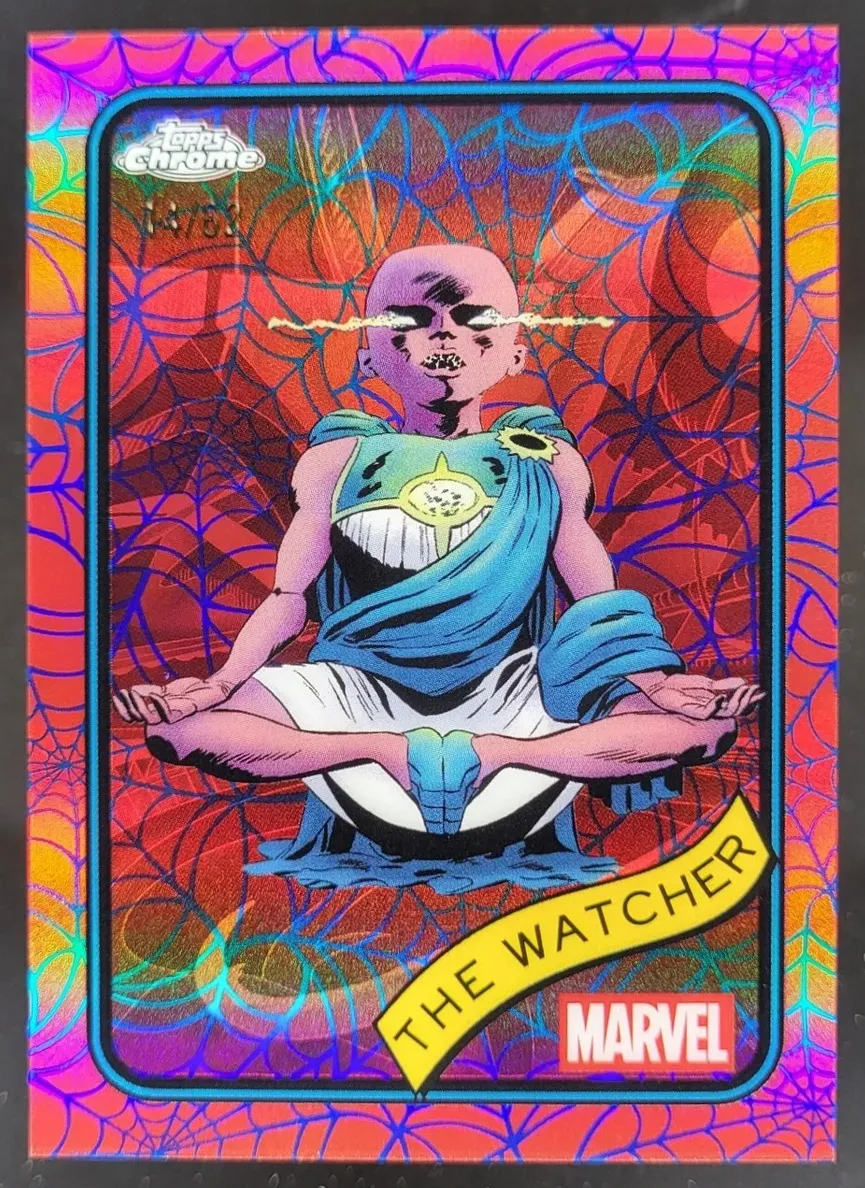 2025 The Watcher [Blue & Red Spider Web Refractor] #28