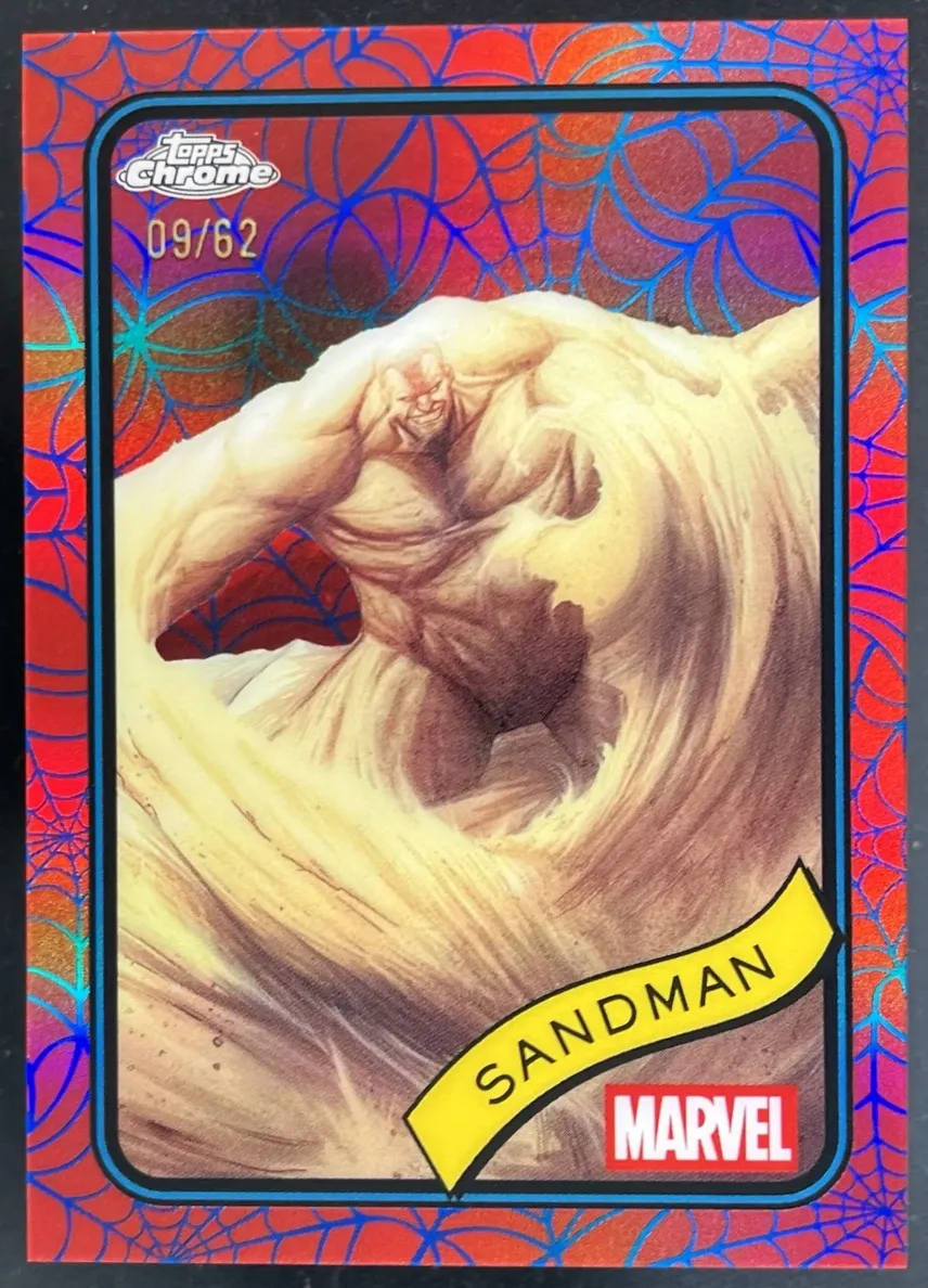 2025 Sandman [Blue & Red Spider Web Refractor] #91
