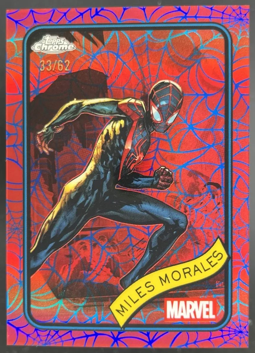 2025 Miles Morales [Blue & Red Spider Web Refractor] #176