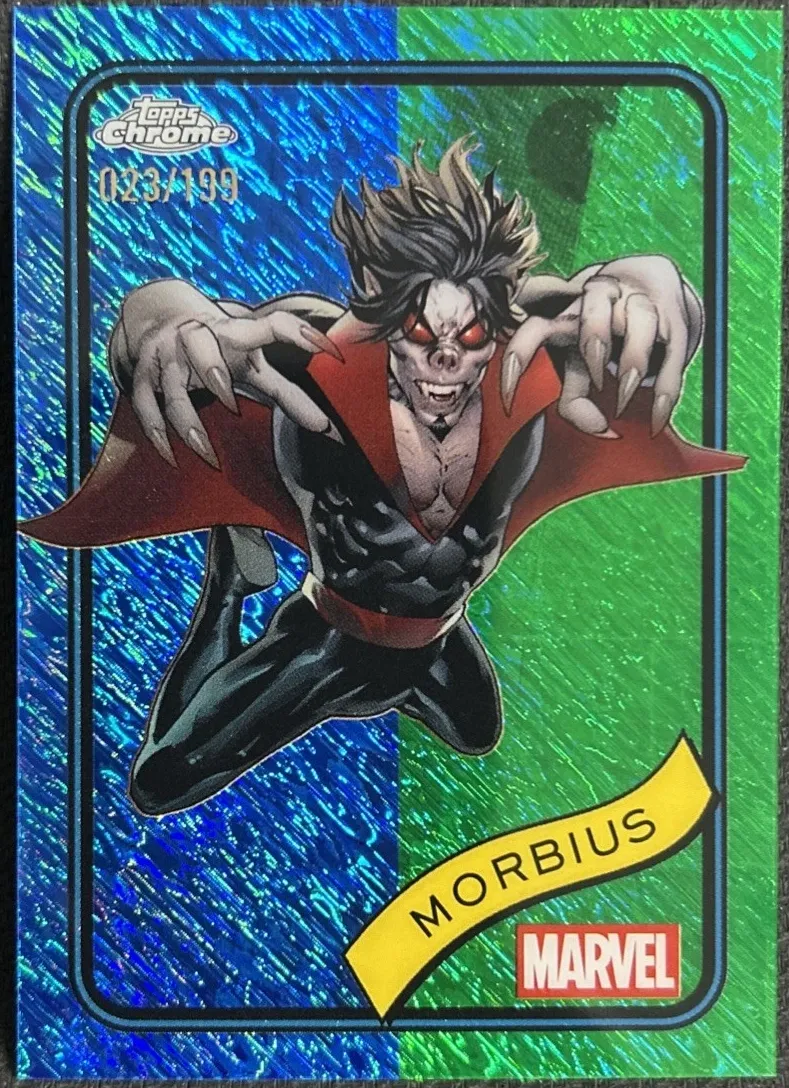 2025 Morbius [Blue & Green Shimmer Refractor] #166