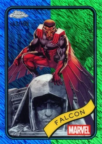 2025 Falcon [Blue & Green Shimmer Refractor] #80