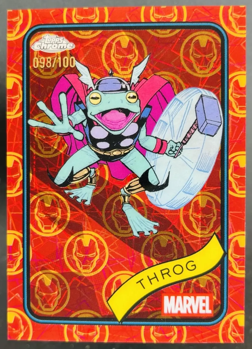 2025 Throg [Iron Man Red & Gold Lazer Refractor] #46