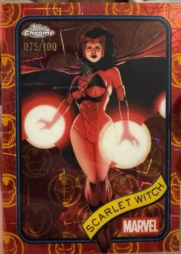2025 Scarlet Witch [Iron Man Red & Gold Lazer Refractor] #170
