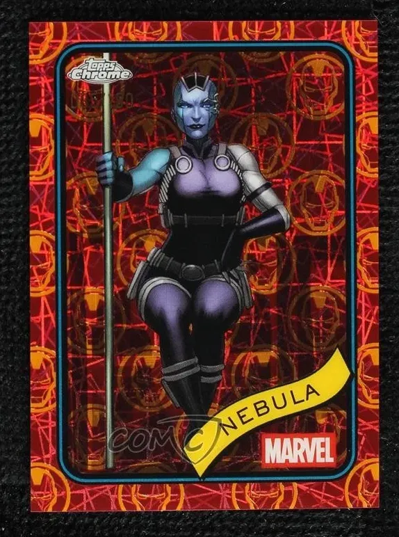 2025 Nebula [Iron Man Red & Gold Lazer Refractor] #167