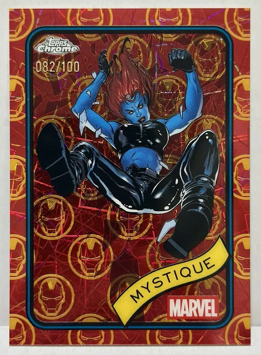 2025 Mystique [Iron Man Red & Gold Lazer Refractor] #7