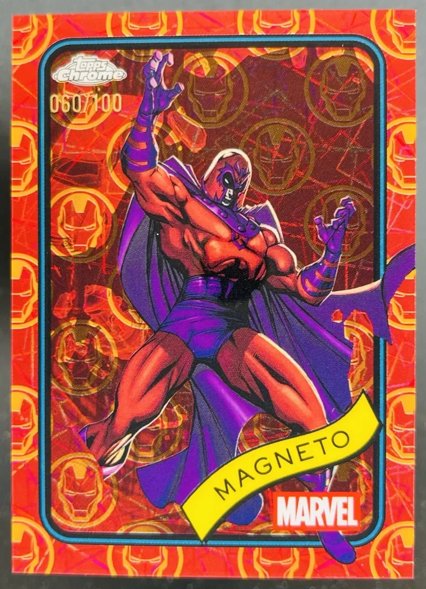 2025 Magneto [Iron Man Red & Gold Lazer Refractor] #169