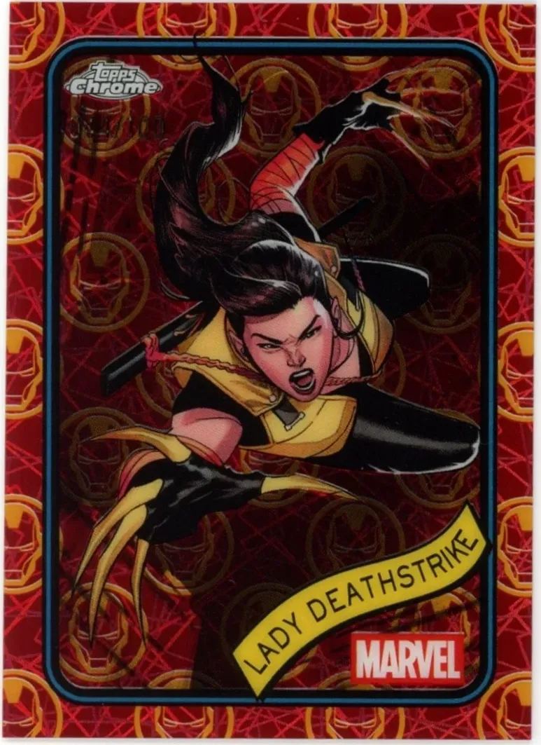 2025 Lady Deathstrike [Clawed Chrome Red Refractor] #64