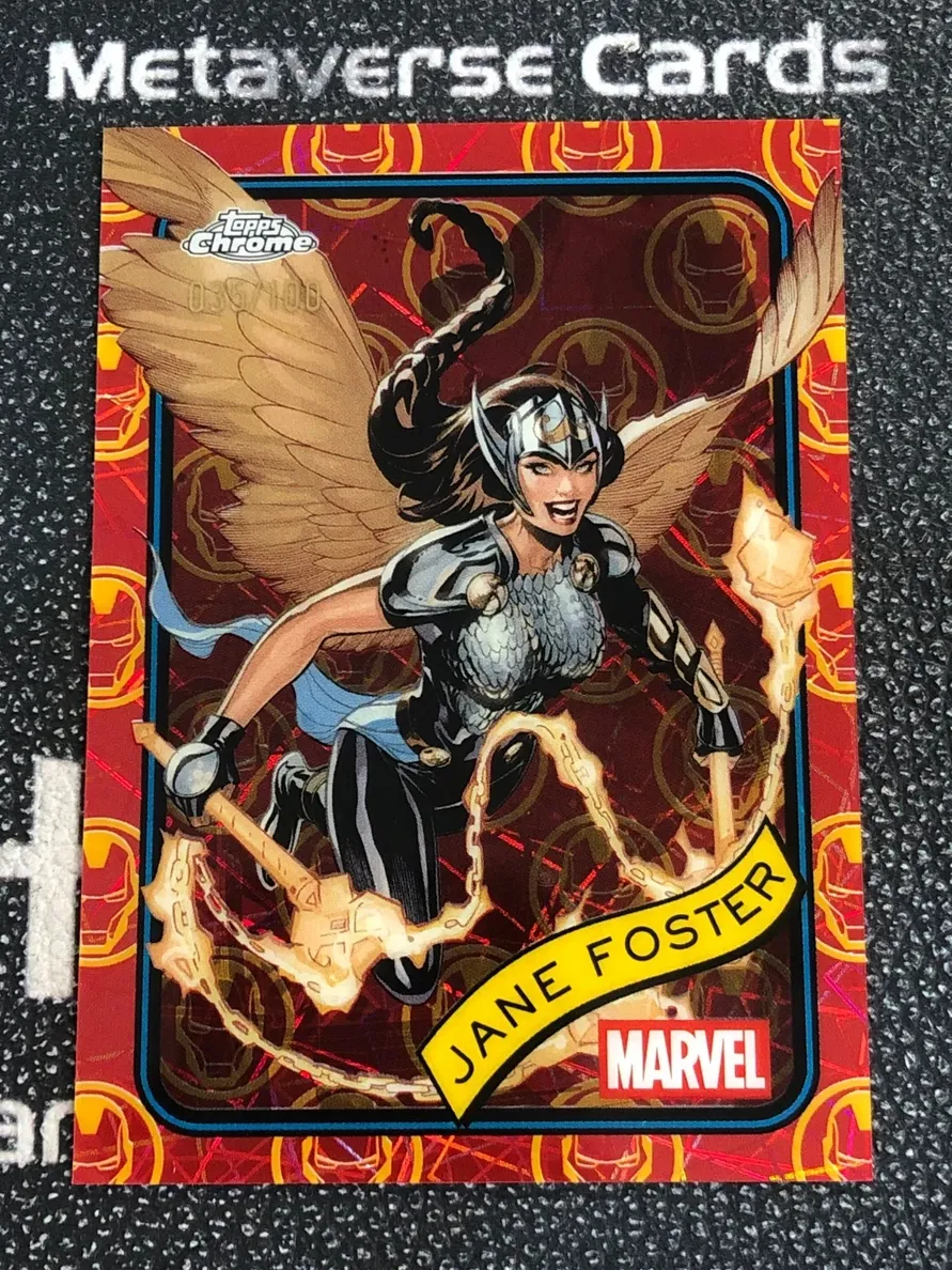2025 Jane Foster [Iron Man Red & Gold Lazer Refractor] #90