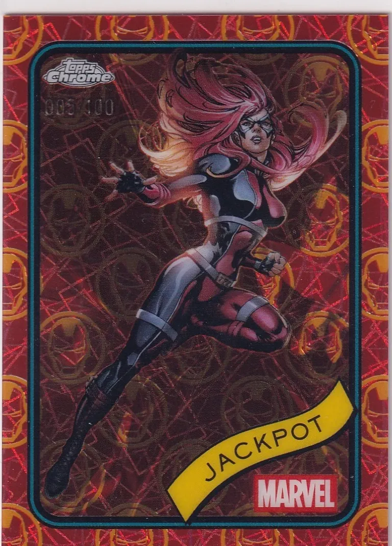 2025 Jackpot [Red Shimmer Refractor] #81