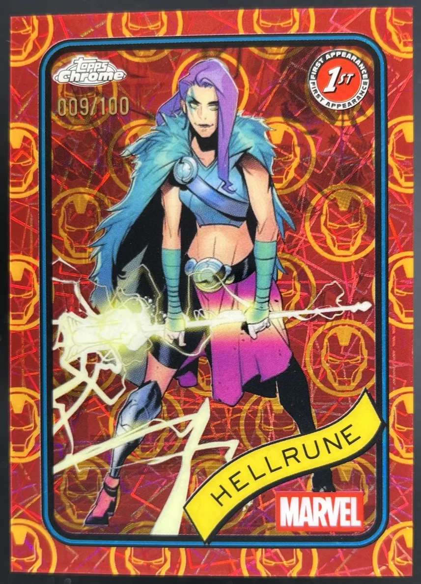 2025 Hellrune [Iron Man Red & Gold Lazer Refractor] #199