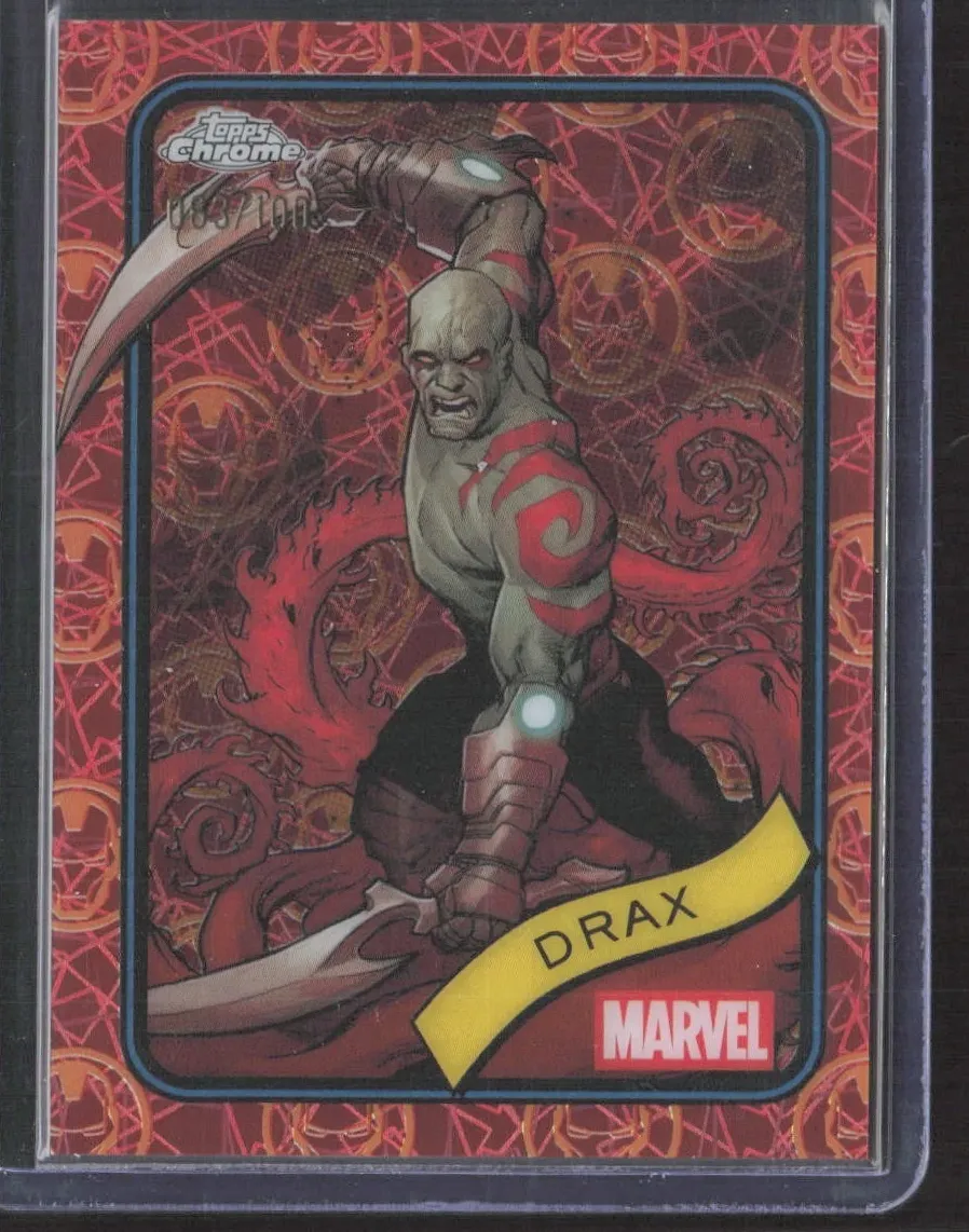 2025 Drax [Iron Man Red & Gold Lazer Refractor] #184