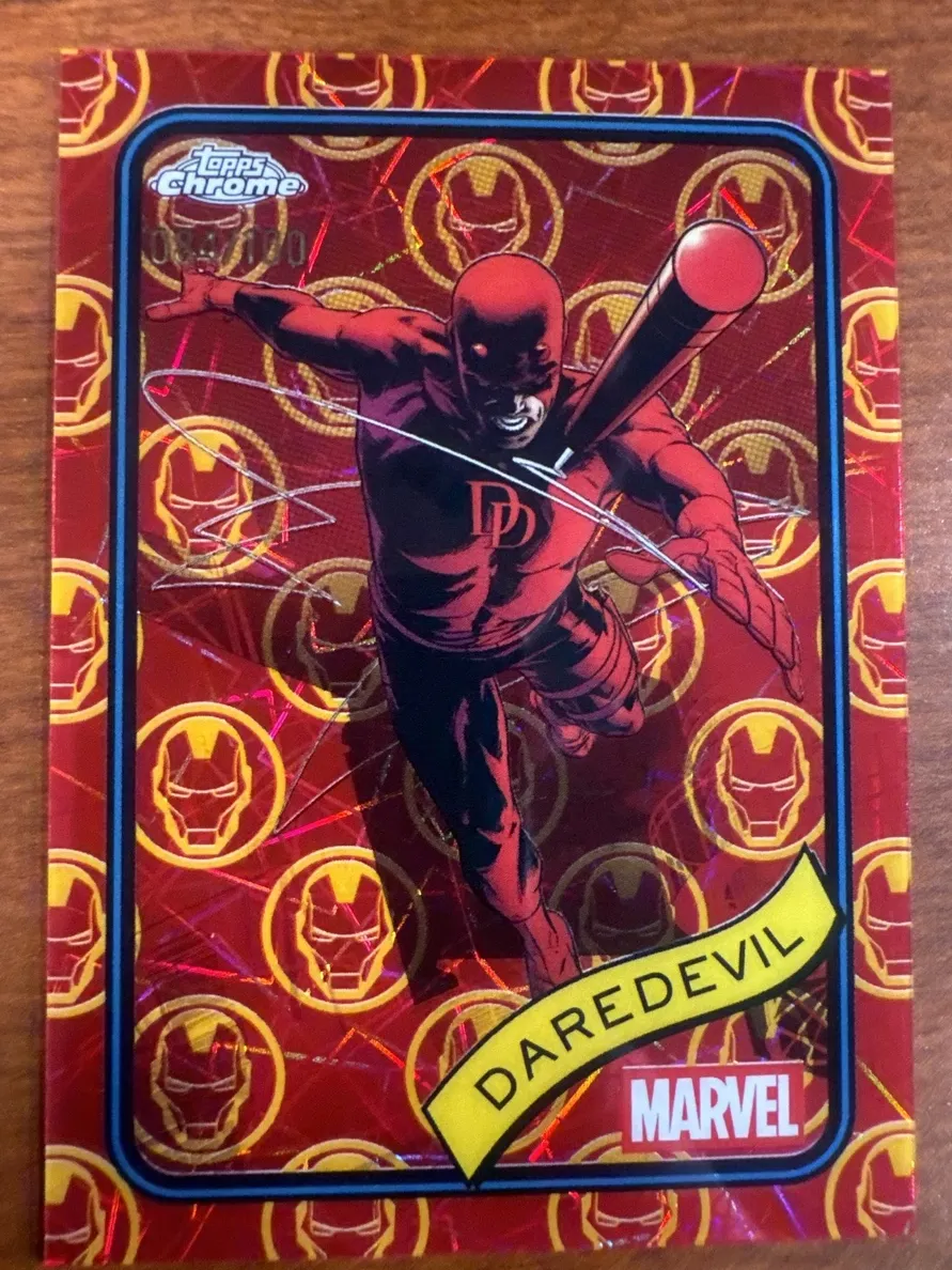 2025 Daredevil [Iron Man Red & Gold Lazer Refractor] #97