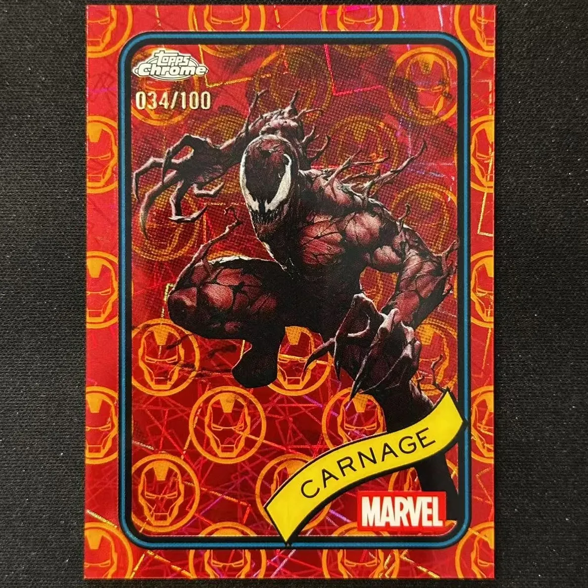 2025 Carnage [Iron Man Red & Gold Lazer Refractor] #173