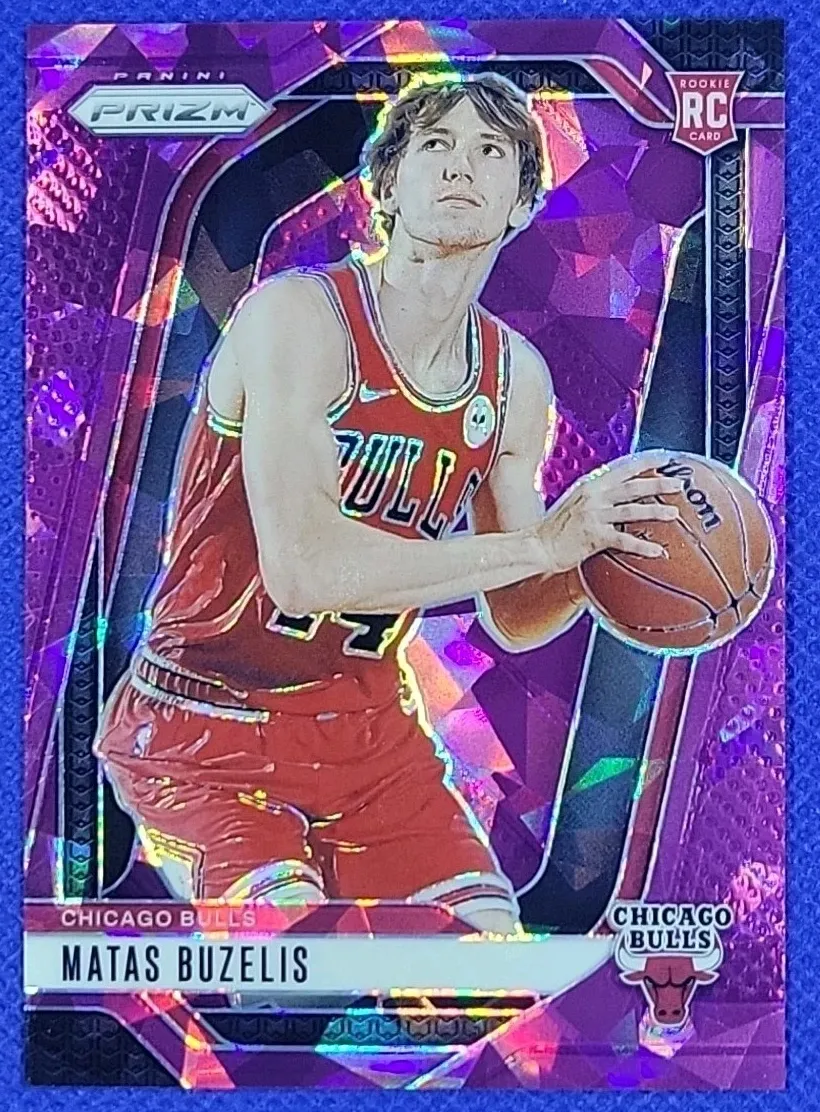 2024 Panini Prizm PURPLE ICE #252 Matas Buzelis front