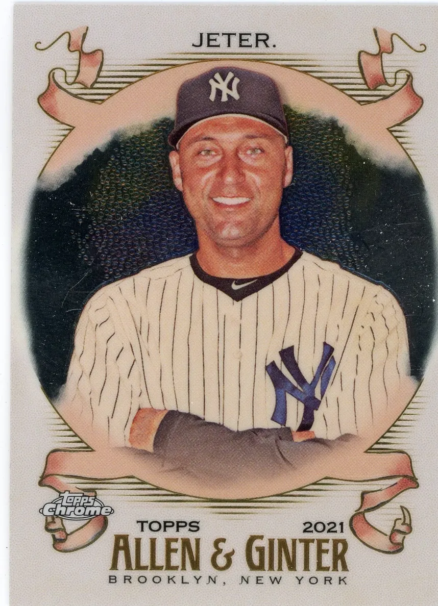 2021 Topps Allen & Ginter Chrome Derek Jeter #133 card