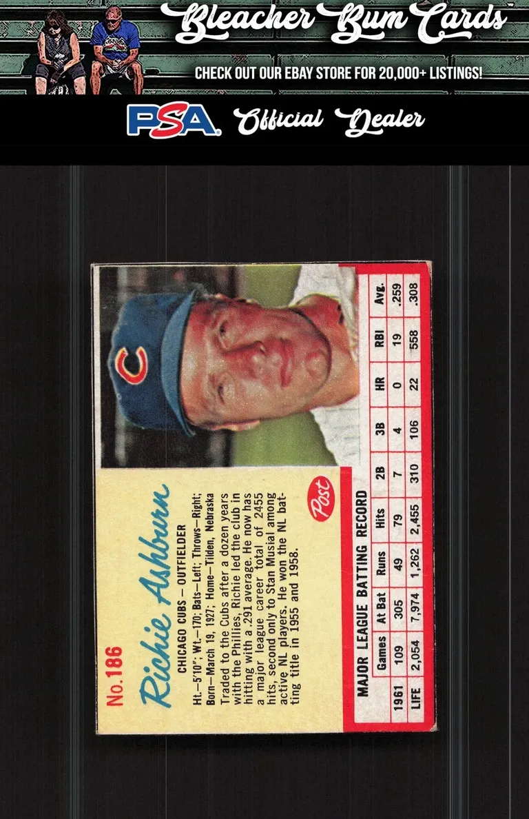 1962 Richie Ashburn #186