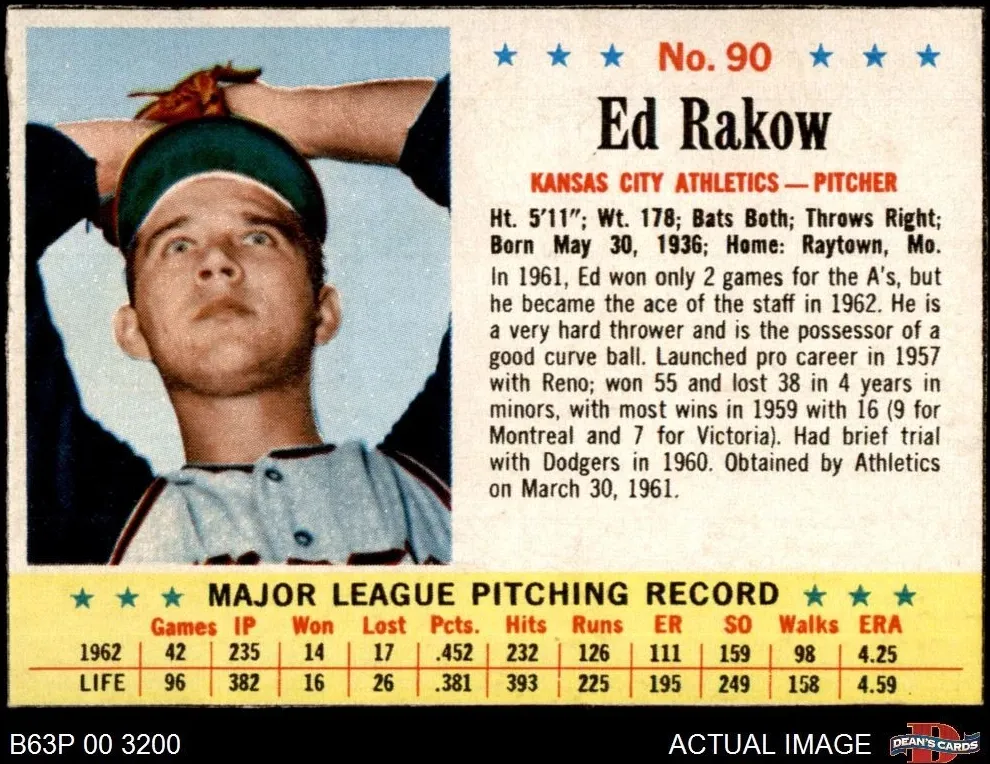 1963 Ed Rakow #90