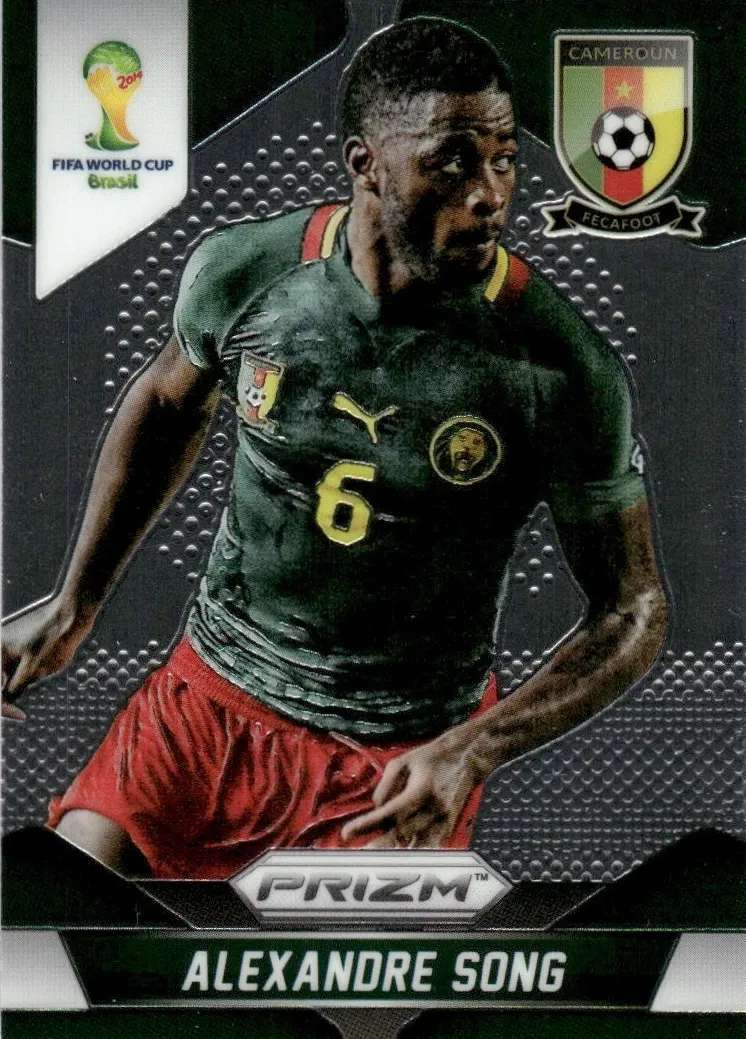 2014 Panini Prizm World Cup Alexandre Song [Blue Pulsar] #38 card