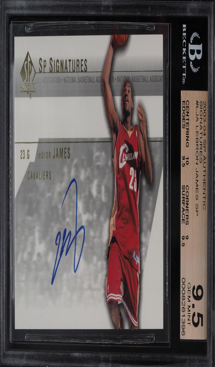2003 SP Authentic Lebron James #LJA card