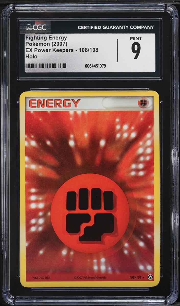Fighting Energy Holo 2007 Pokemon EX Power Keepers