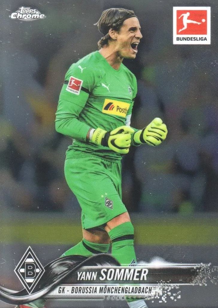 2018 Topps Chrome Bundesliga Yann Sommer #5 card