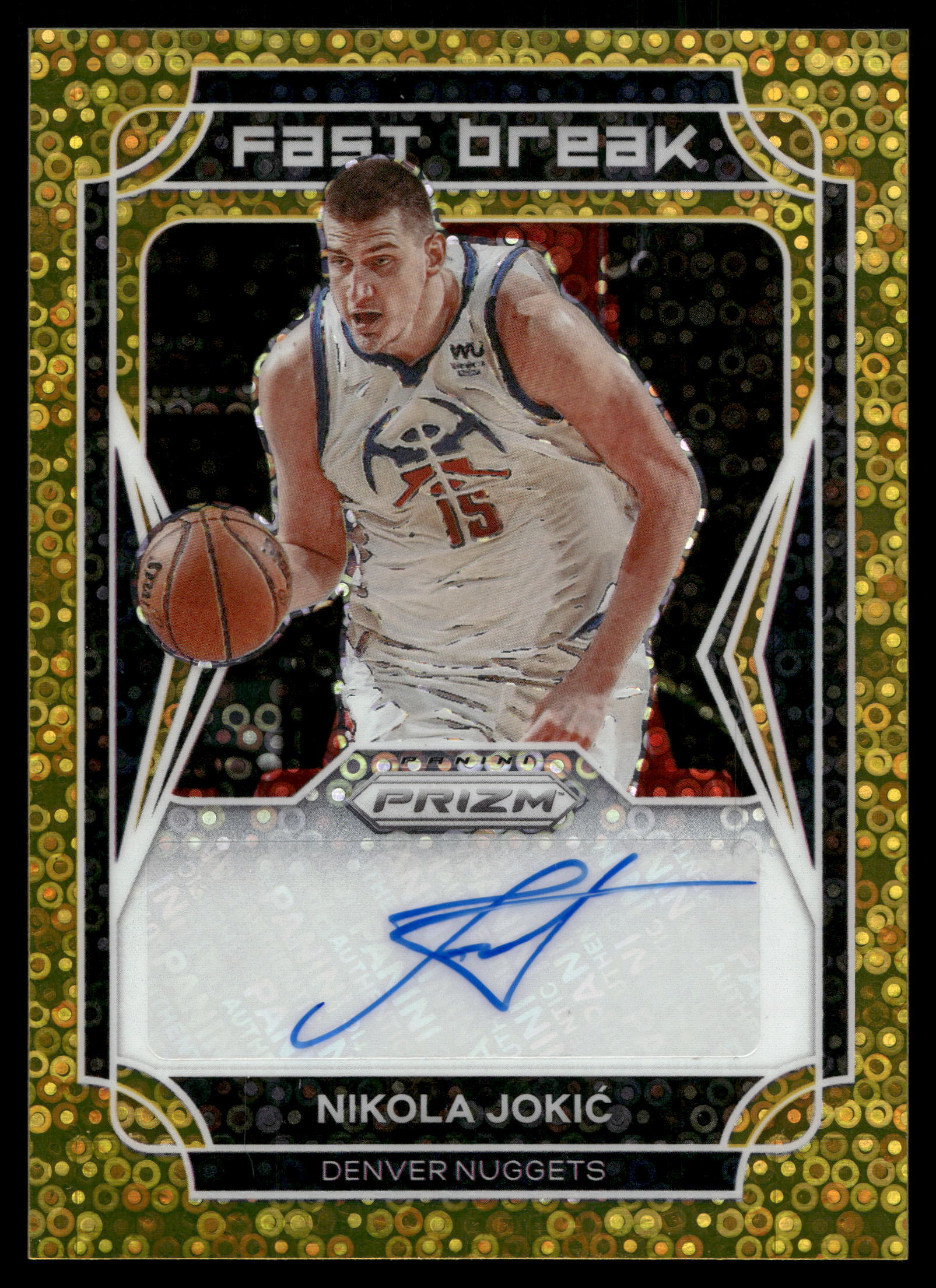2021 Panini Prizm Nikola Jokic [Gold] #FB-NJK card