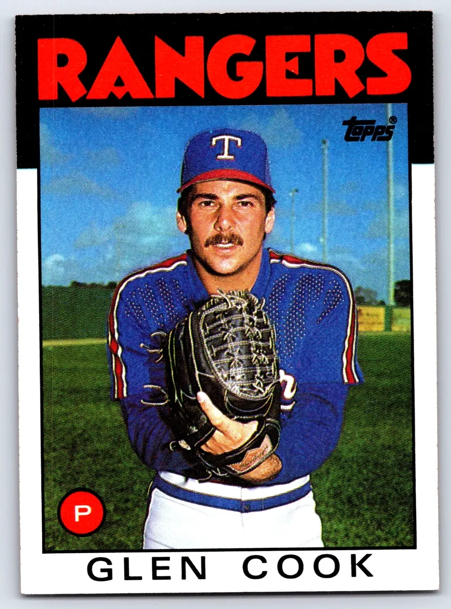 1986 Topps Glen Cook #502 card
