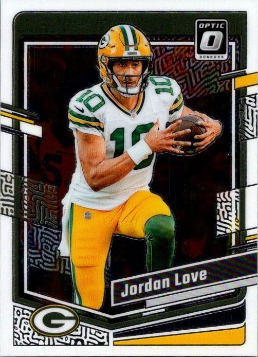 Jordan Love 2023 Donruss Optic Football card