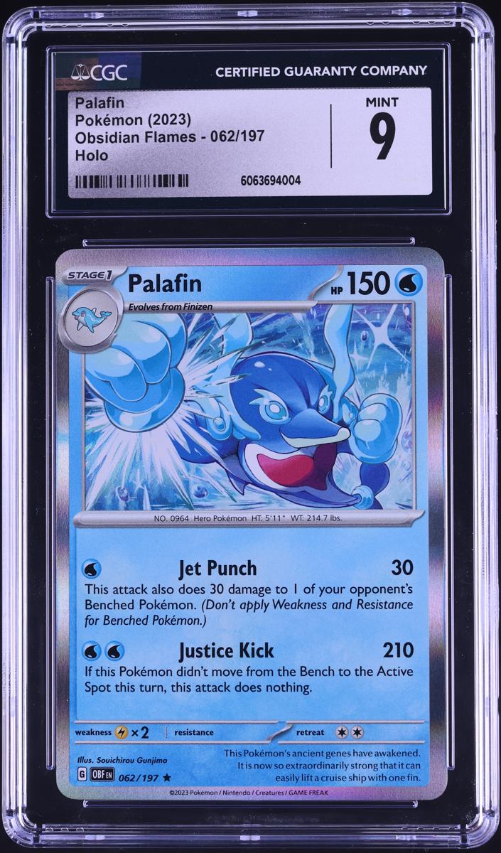 Palafin Holo 2023 Pokemon Scarlet & Violet Obsidian Flames