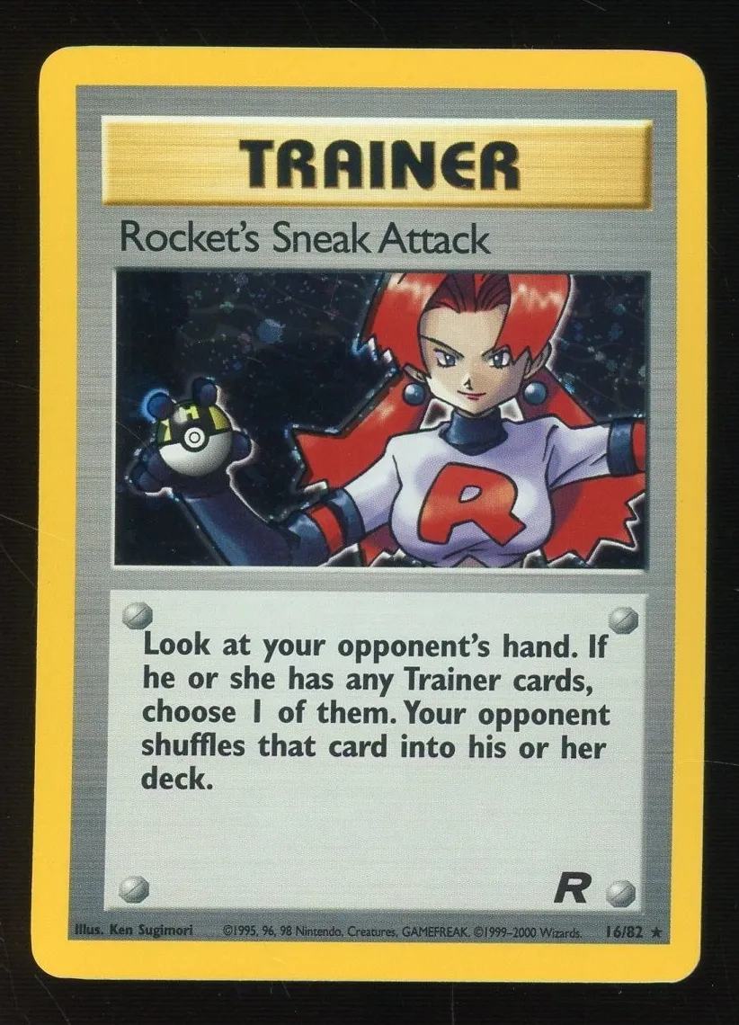 2000 Pokemon Holo #16 Rocket Sneak Attack front