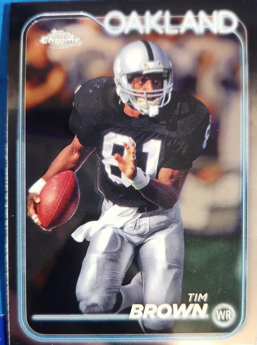 Tim Brown 2024 Topps Chrome Football card