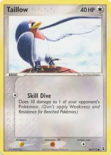 Taillow 2005 Pokemon EX Delta Species