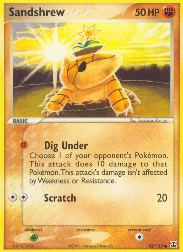 Sandshrew 2005 Pokemon EX Delta Species