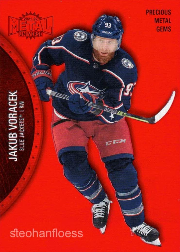 2021 Skybox Metal Universe Jakub Voracek [Blue Spectrum] #36 card