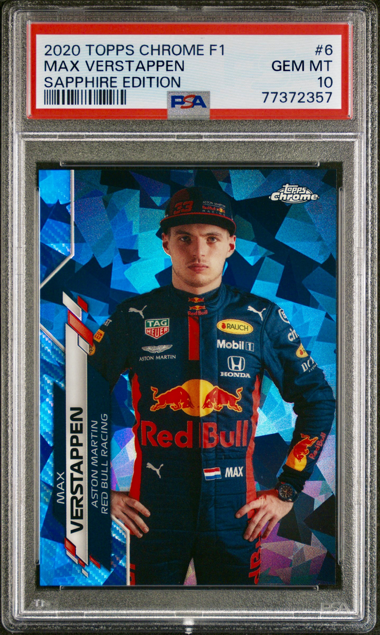 Max Verstappen - 2020 Topps Chrome Sapphire F1 Racing