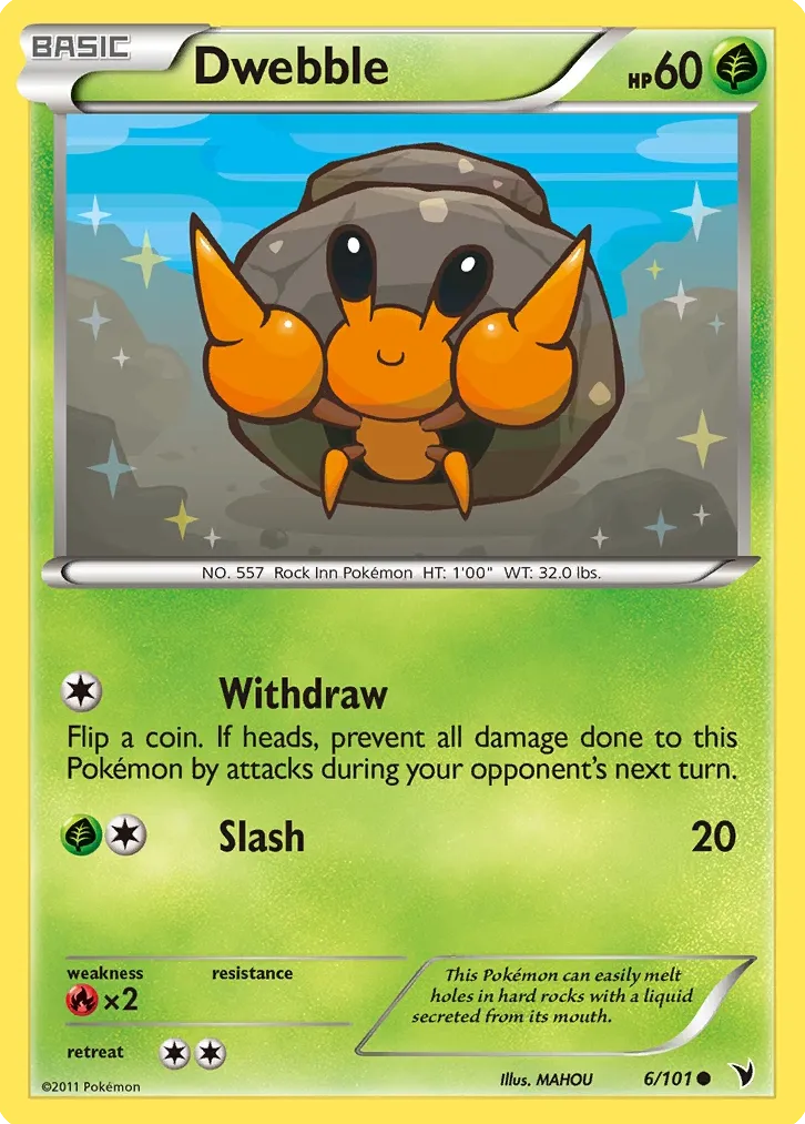 Dwebble 2011 Pokemon Black & White Noble Victories