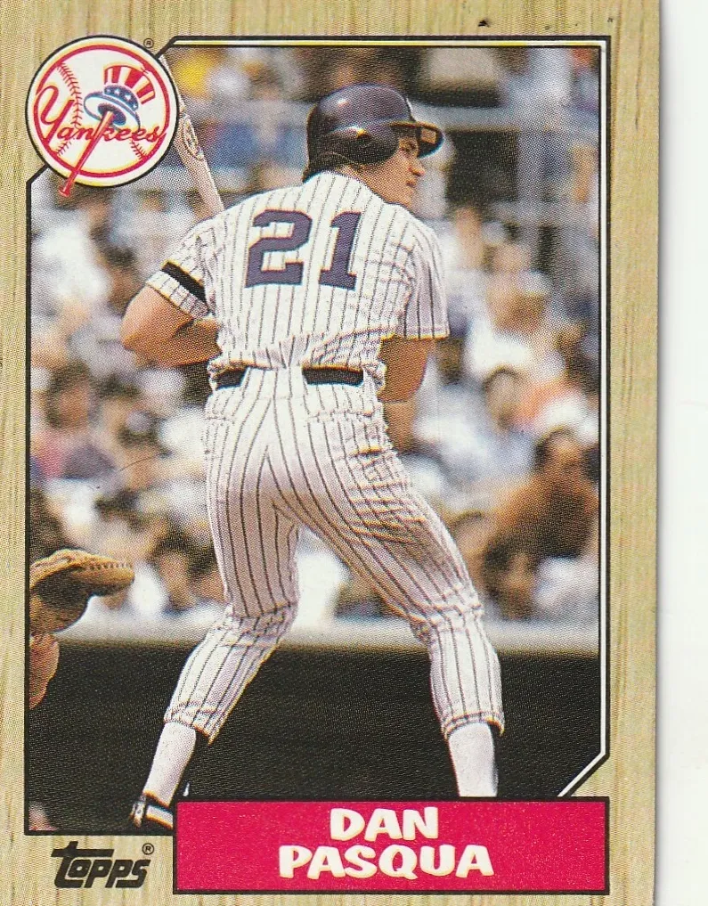 1987 Topps Dan Pasqua #74 card