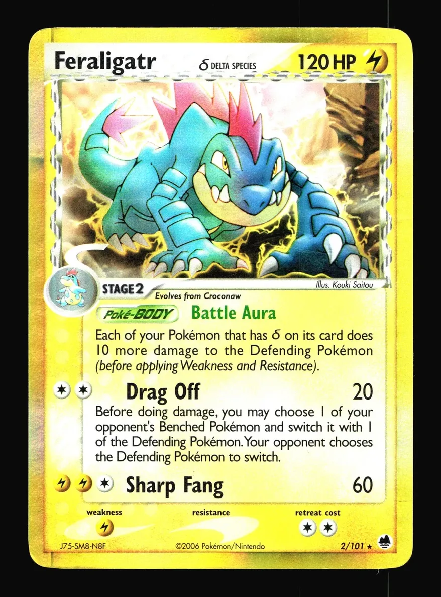 Feraligatr 2006 Pokemon EX Dragon Frontiers