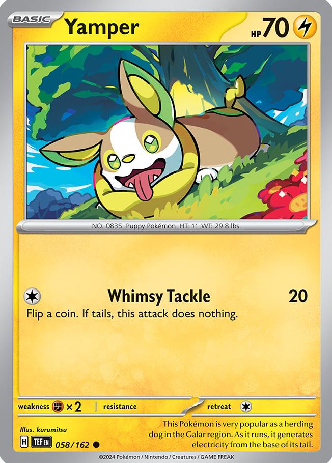 Yamper 2024 Pokemon Scarlet & Violet Temporal Forces
