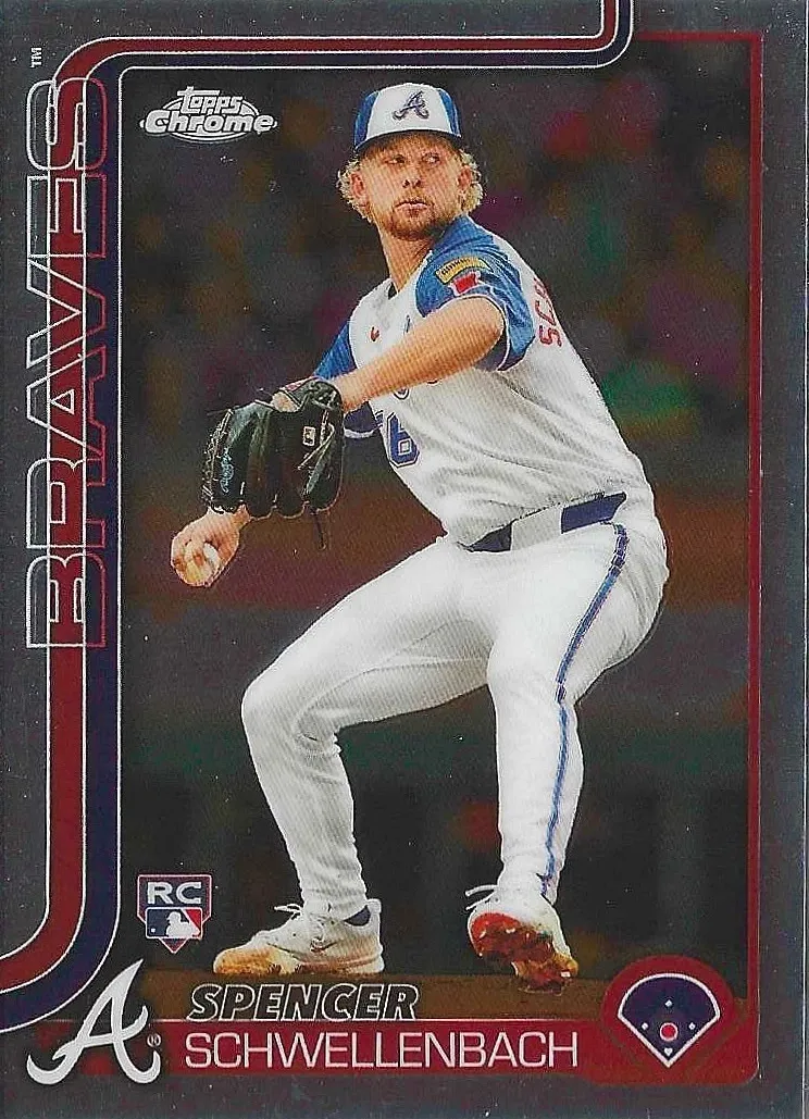 Spencer Schwellenbach 2025 Topps Chrome Baseball card