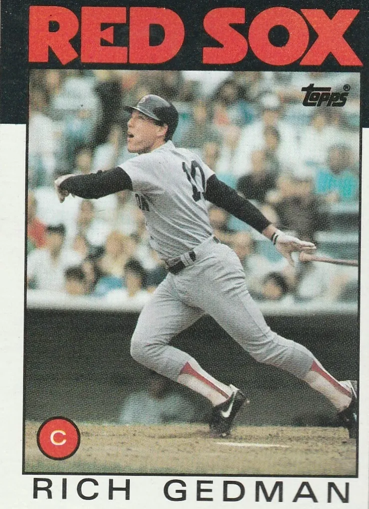 1986 Topps Rich Gedman #375 card