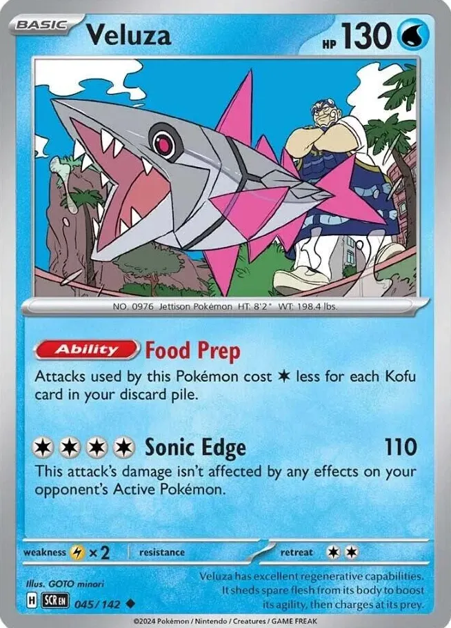 Veluza 2024 Pokemon Scarlet & Violet Stellar Crown