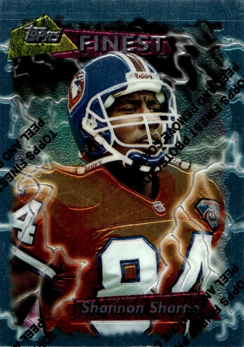 1995 Topps Finest Shannon Sharpe #173 card