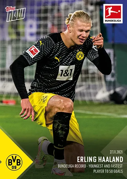 2021 Topps Bundesliga Erling Haaland #83 card
