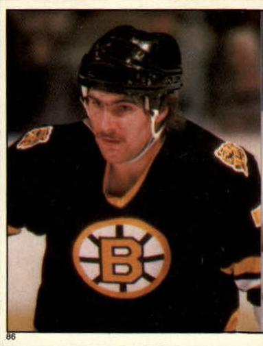 1982 Topps Stickers Ray Bourque #86 card