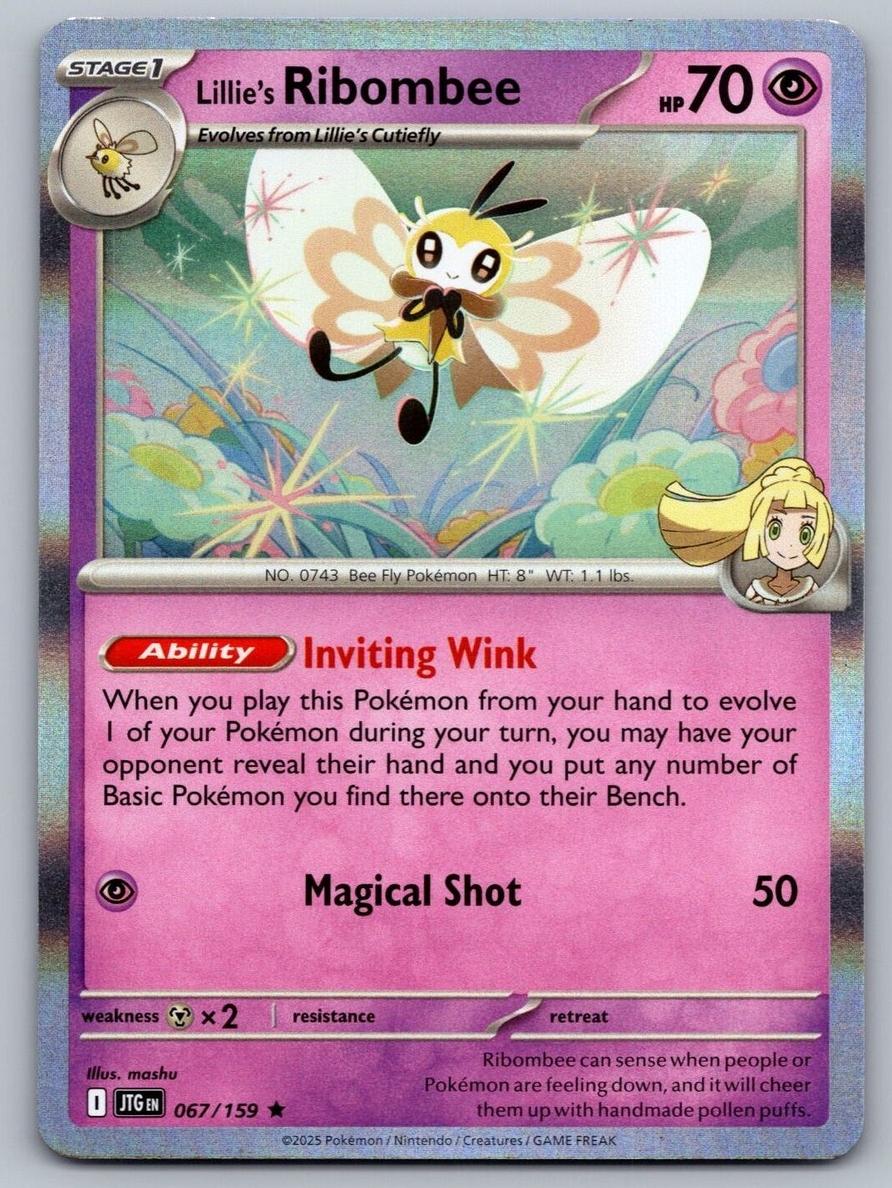 Lillie's Ribombee 2025 Pokemon Scarlet & Violet Journey Together