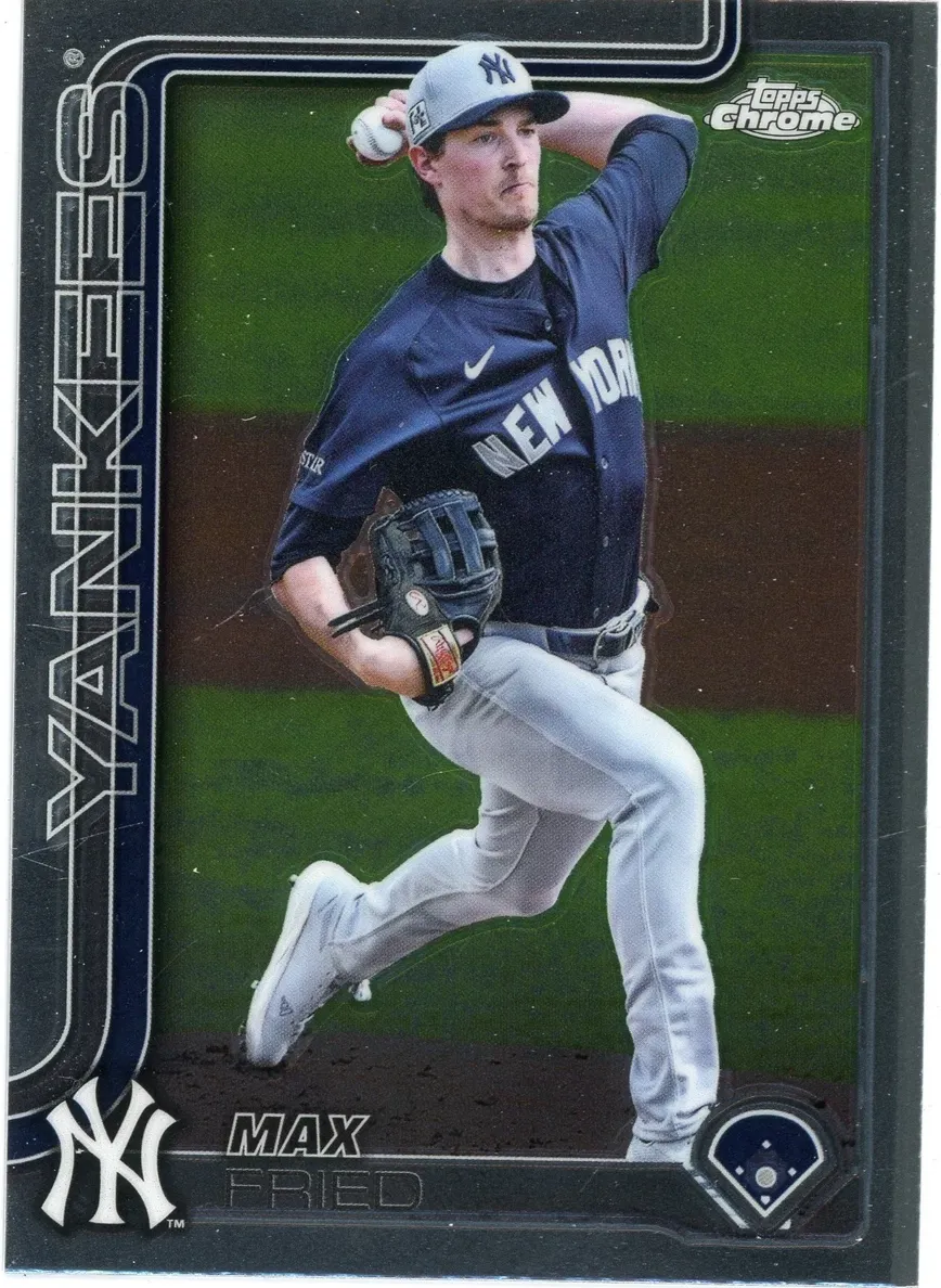Max Fried 2025 Topps Chrome Baseball card
