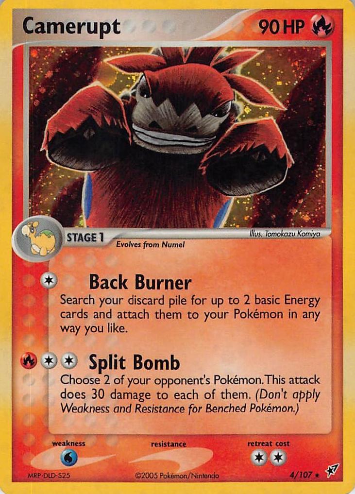 Camerupt 2005 Pokemon EX Deoxys