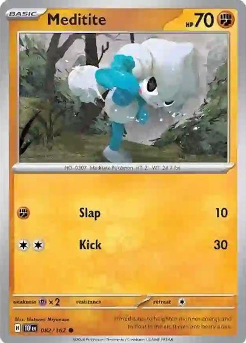 Meditite 2024 Pokemon Scarlet & Violet Temporal Forces