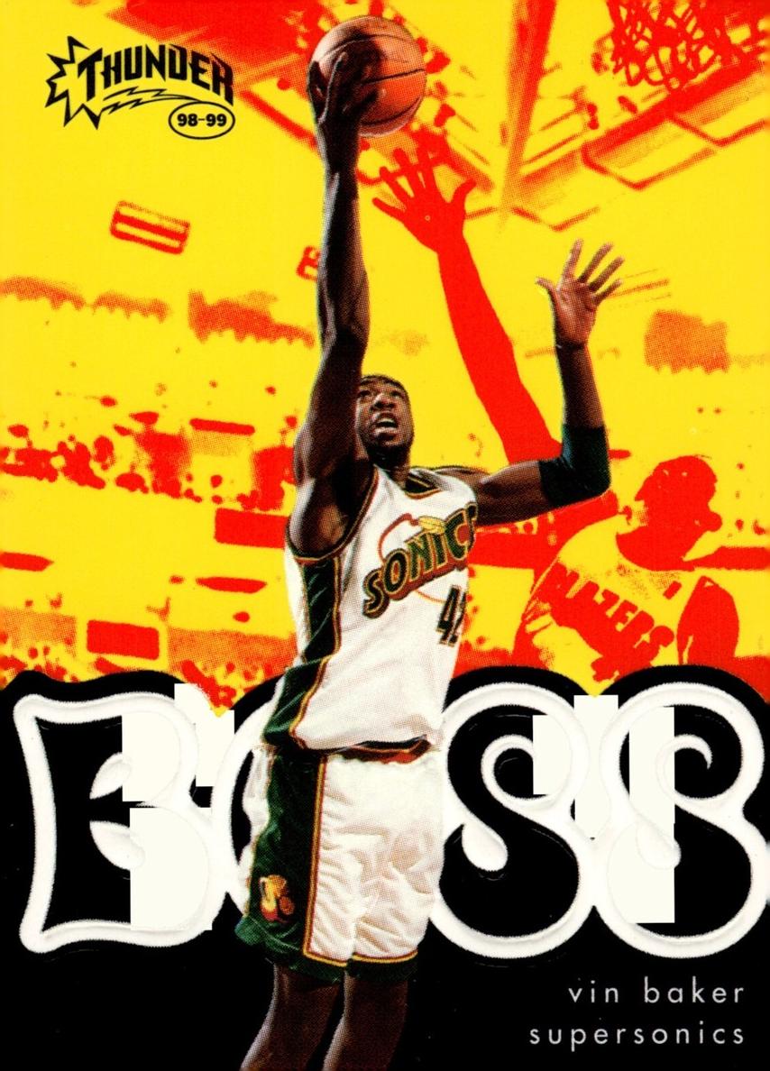 1998 Skybox Thunder Vin Baker #2 card